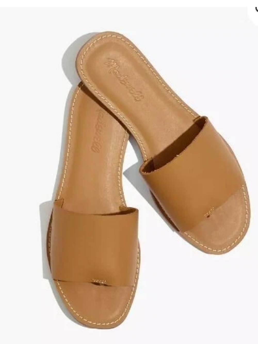 Madewell Desert Camel Boardwalk Post Sandal Size 7